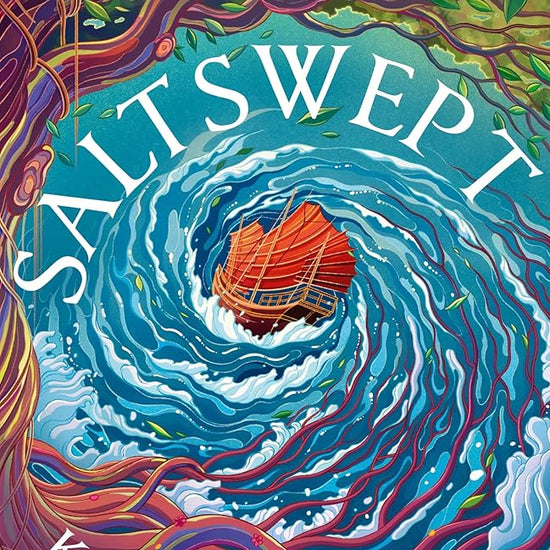 Saltswept: Southeast Asian mythology meets high-seas heist in this lush epic fantasy cover image