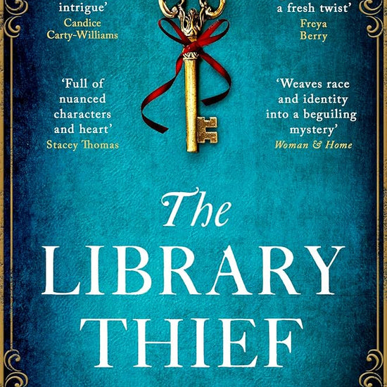 The Library Thief: The Binding meets The Vanishing Half in this gripping, original mystery cover image
