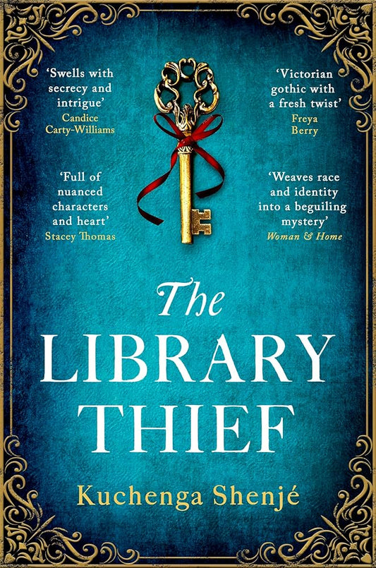 The Library Thief: The Binding meets The Vanishing Half in this gripping, original mystery cover image