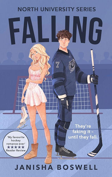 Falling: A must-read fake-dating college romance with a figure skater x ice hockey player, perfect for summer 2025 cover image
