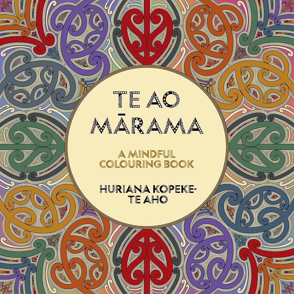 Te Ao Mārama: A mindful colouring book cover image