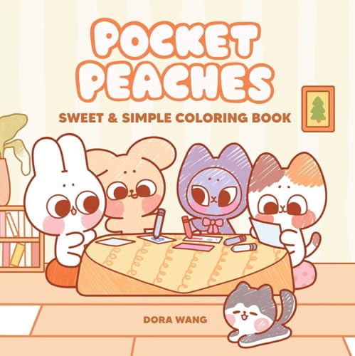 Pocket Peaches Sweet & Simple Coloring Book cover image