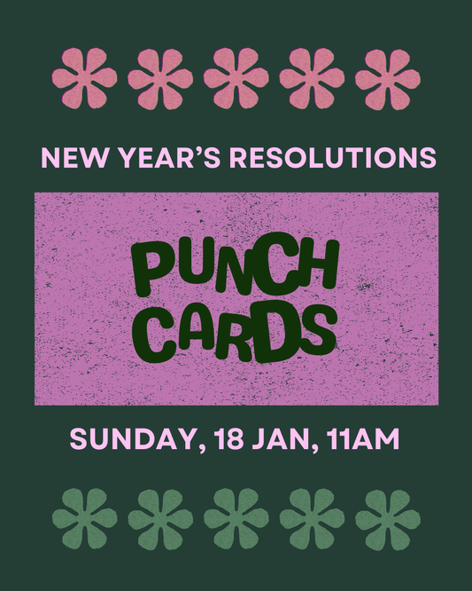 New Year's Resolutions: DIY Punch Card Event