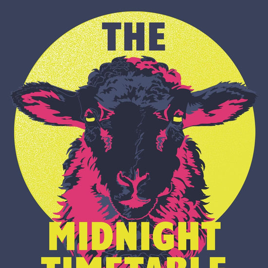 Book cover of 'The Midnight Timetable' by Bora Chung with a stylised sheep illustration.