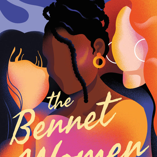 Book cover for 'The Bennet Women' featuring an illustration of three faceless female characters.