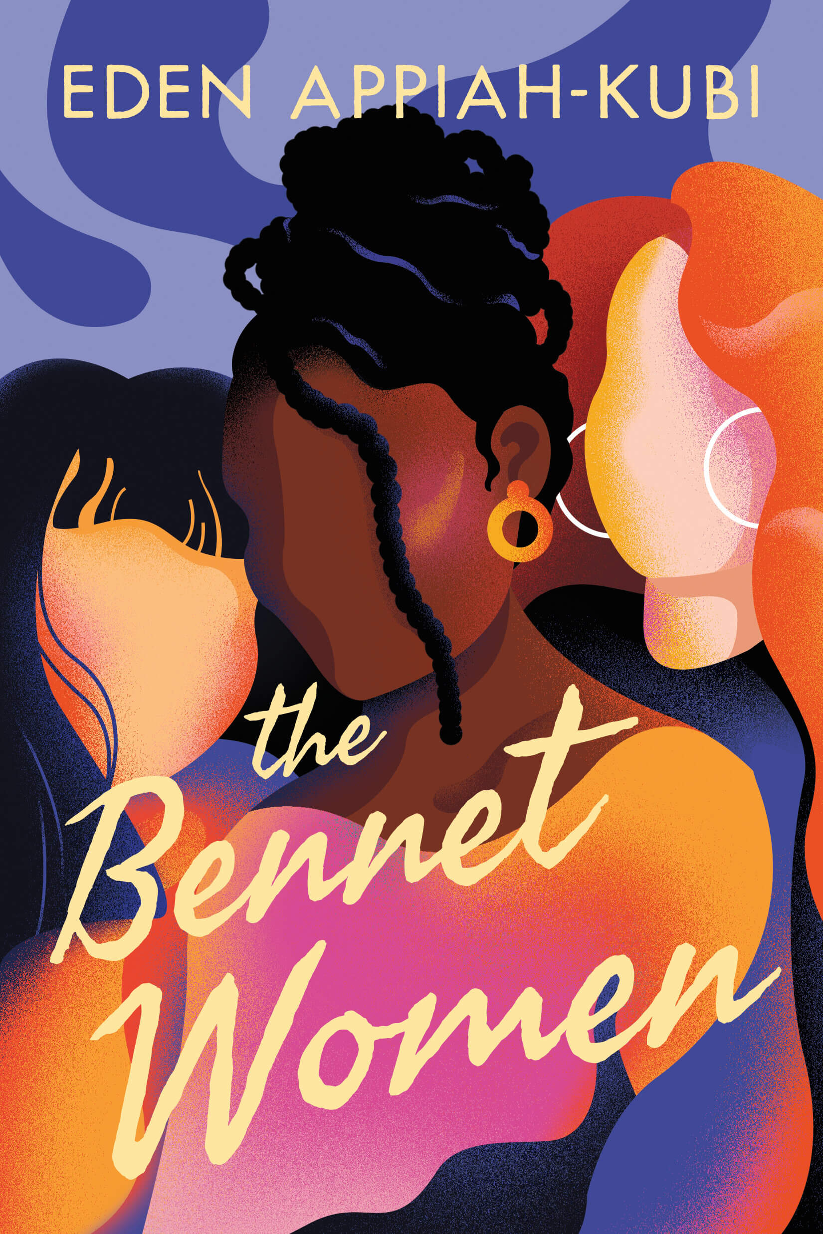 Book cover for 'The Bennet Women' featuring an illustration of three faceless female characters.