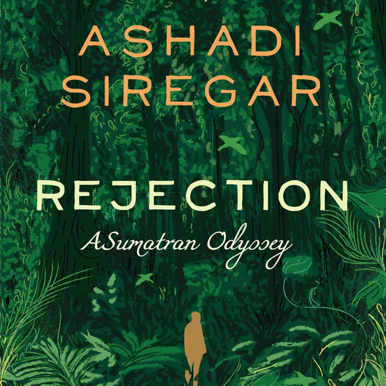 Book cover of 'Rejection' by Ashadi Siregar featuring a forest and a silhouette of a person standing alone in the foreground.