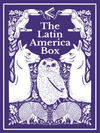 The image features the cover of "The Latin America Box," a book box curated by Amplify Bookstore that includes a collection of three books by BIPOC authors from Latin America.